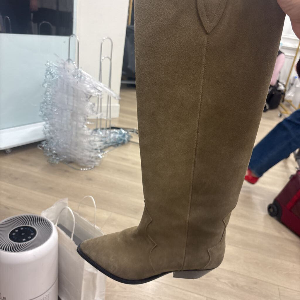 Isabel Marant Beige Suede Tall Boot