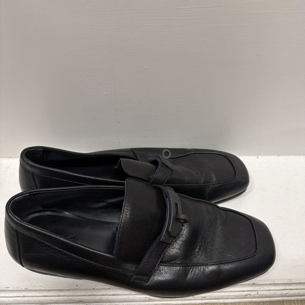 Hermes All Black Turnlock Loafer