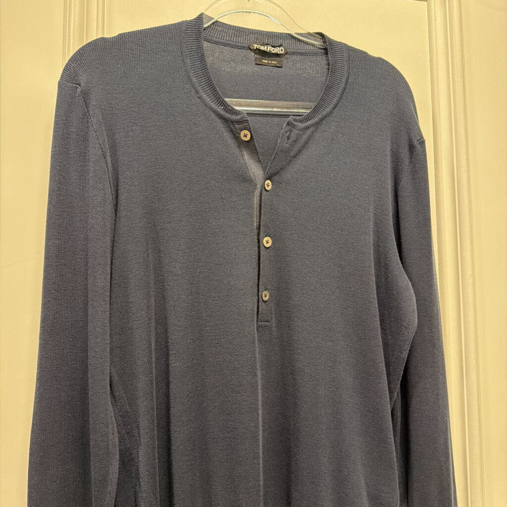Navy Silk Cardgian Sweater