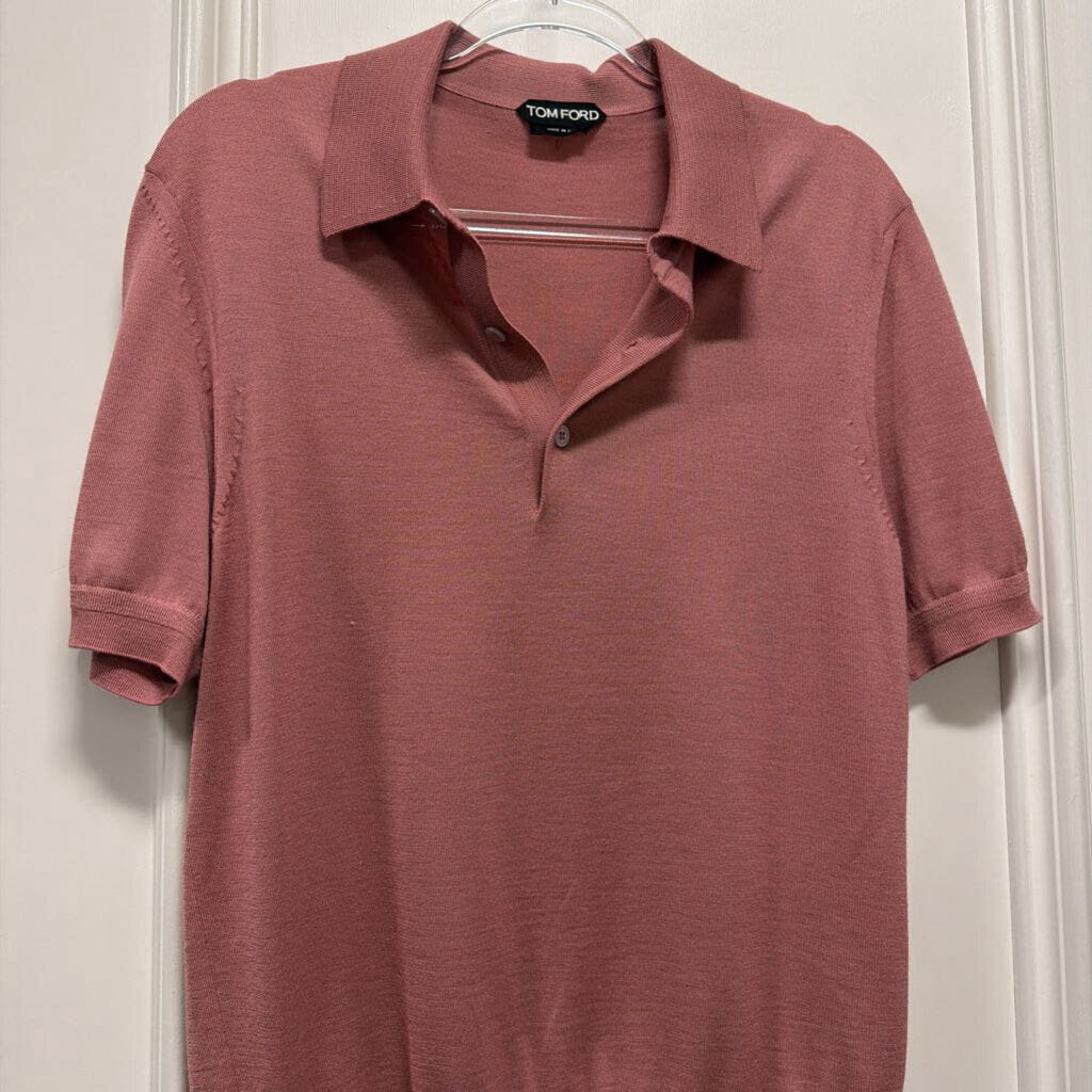 Pink Cashmere Polo Shirt