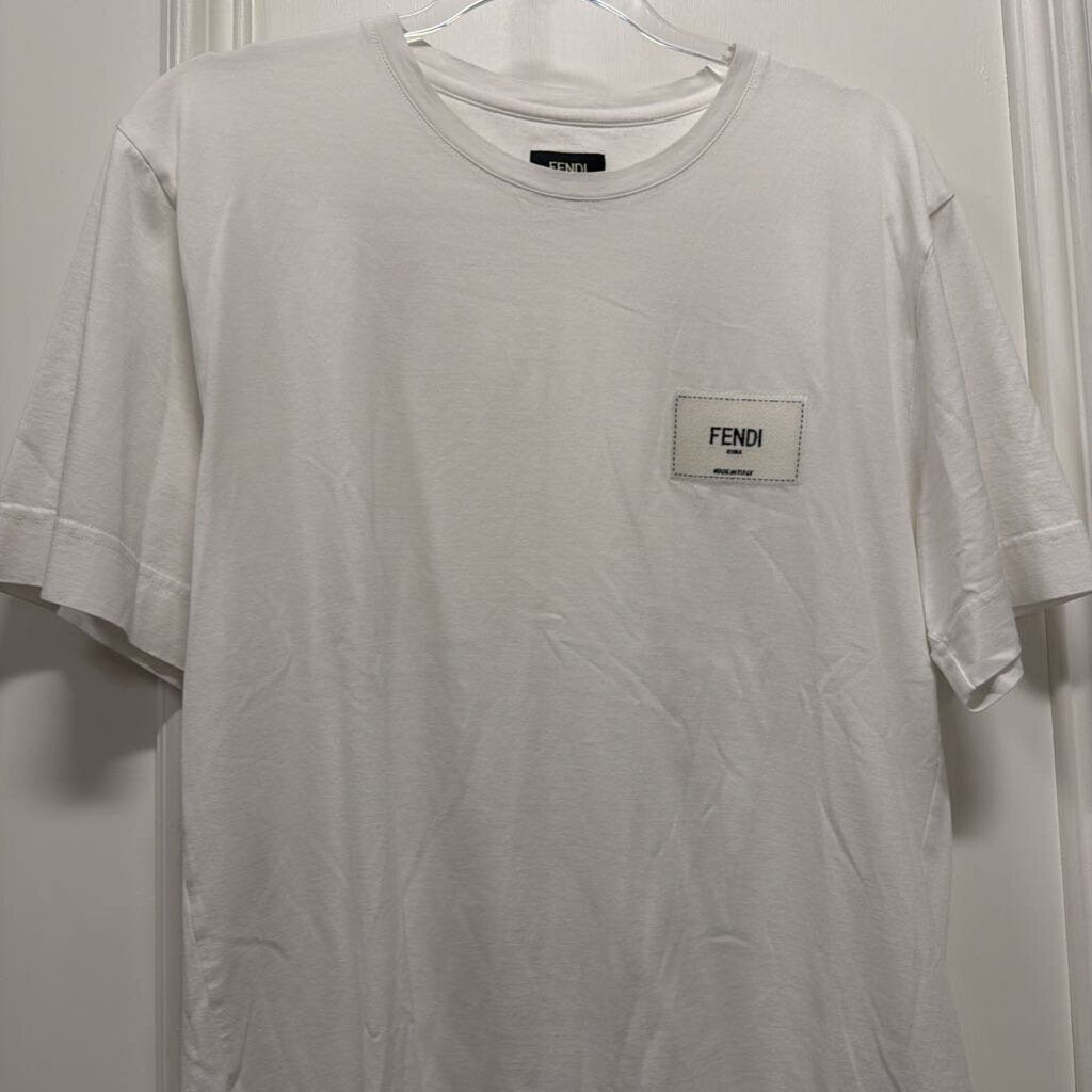 White Cotton Logo Tee