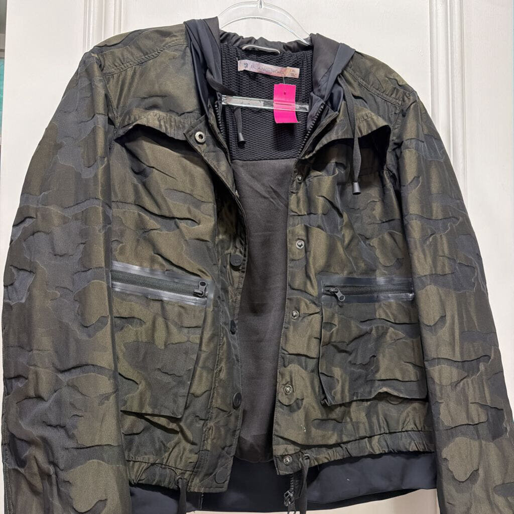 Green Camo Zip Up Jacket