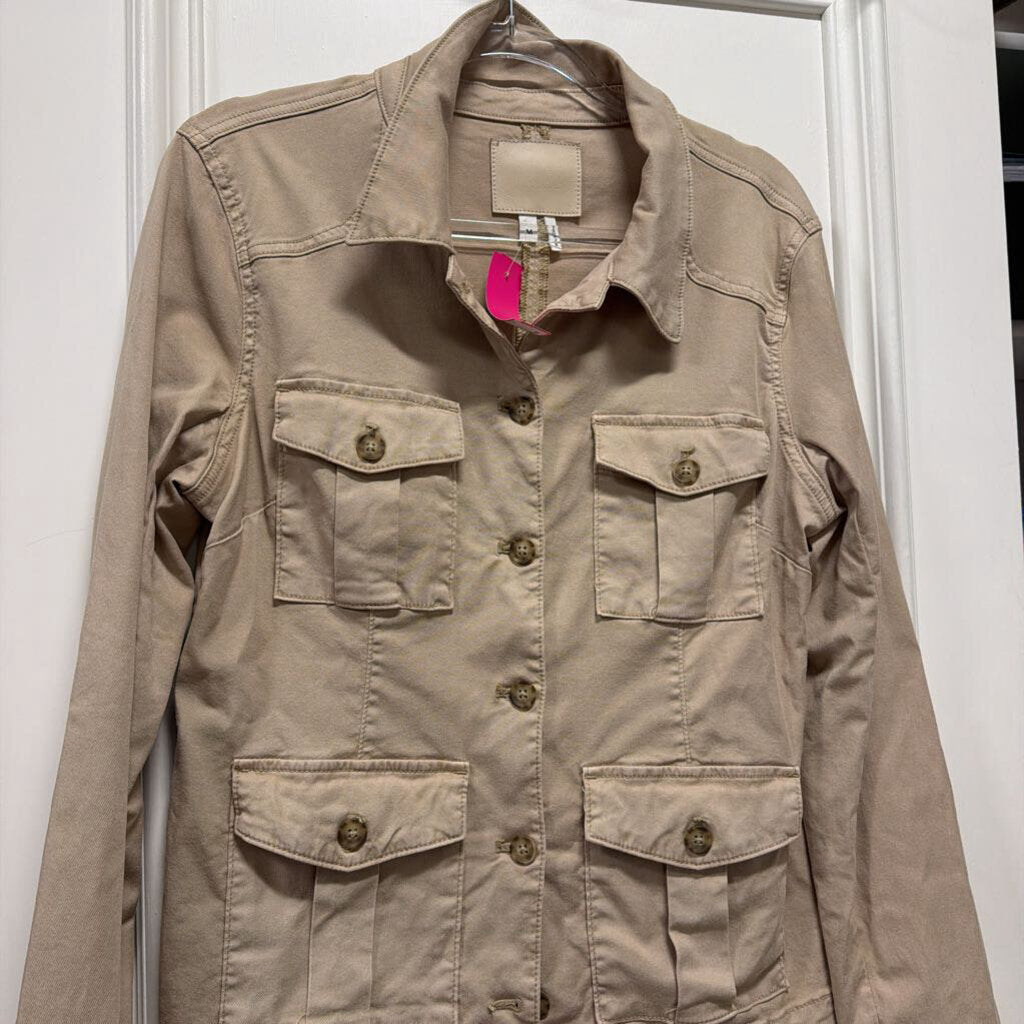 Beige Lyocell Safari Jacket