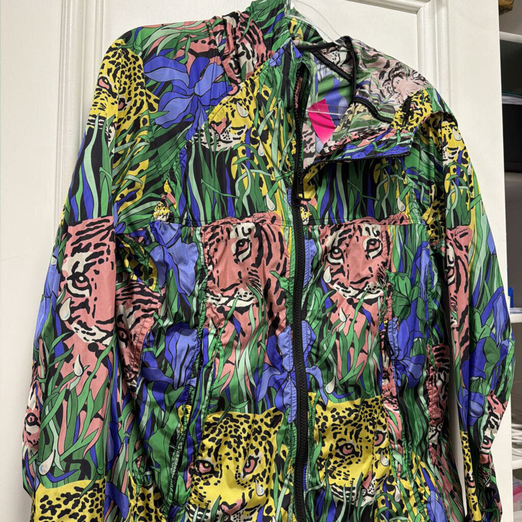 Multicolor Pattern Zip Jacket
