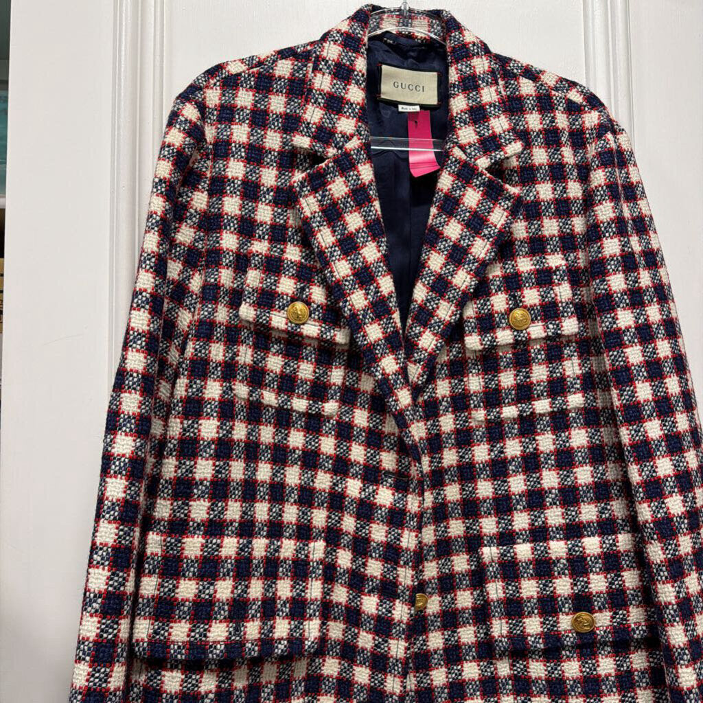 2019 RWB Wool Plaid Tweed Blazer
