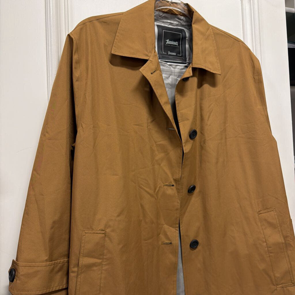 Camel Poly Gore-Tex Trench Coat
