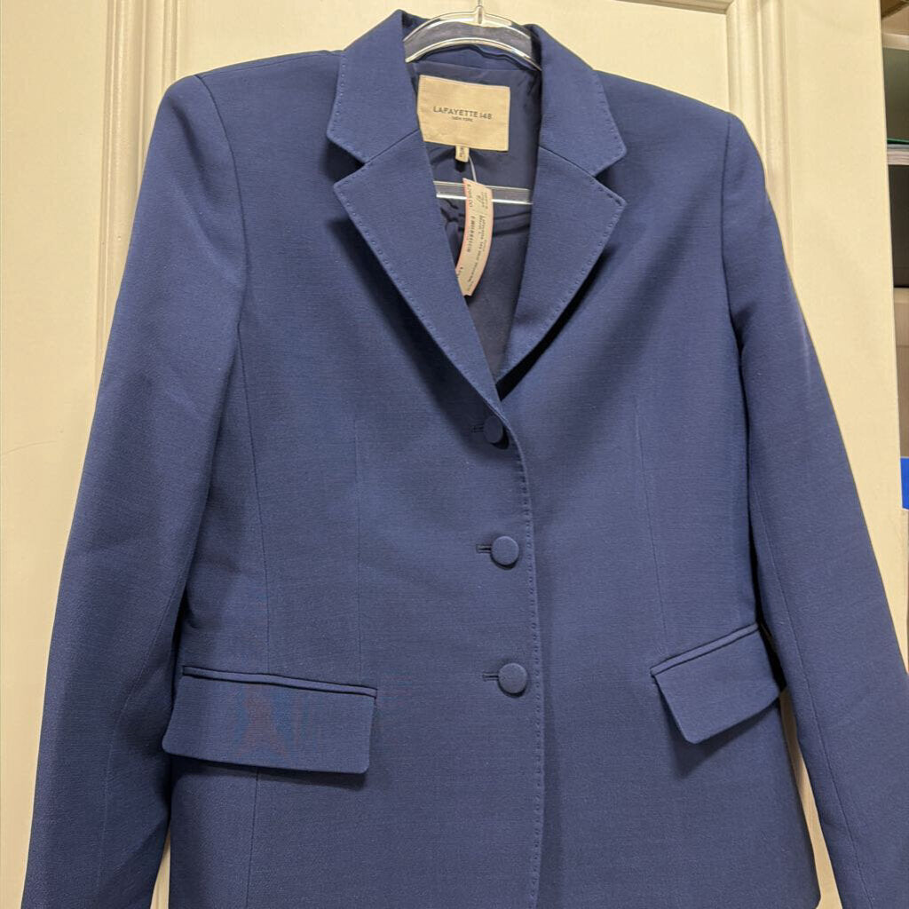 Blue Wool/Silk Blazer