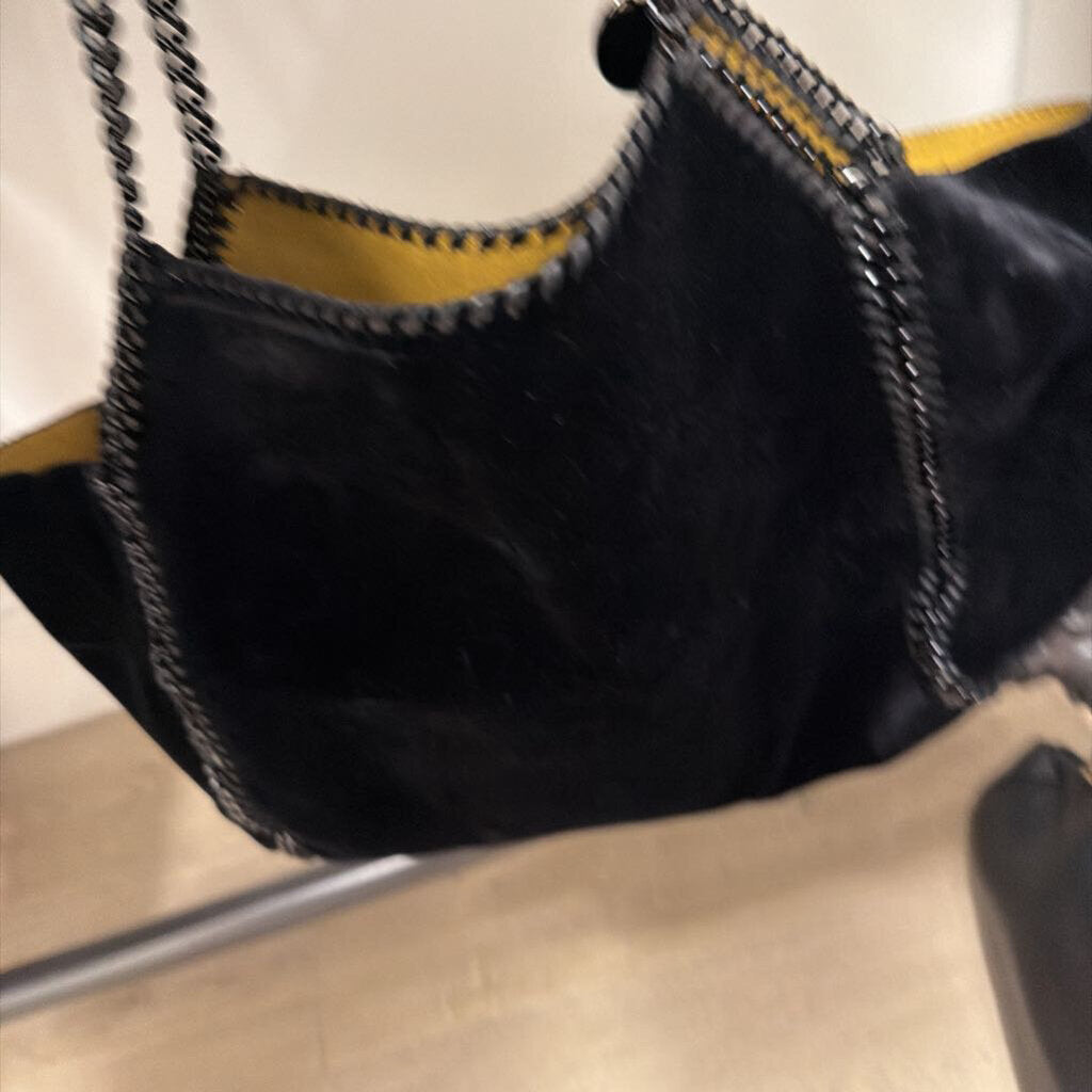 Black Velvet Fallabela Bag