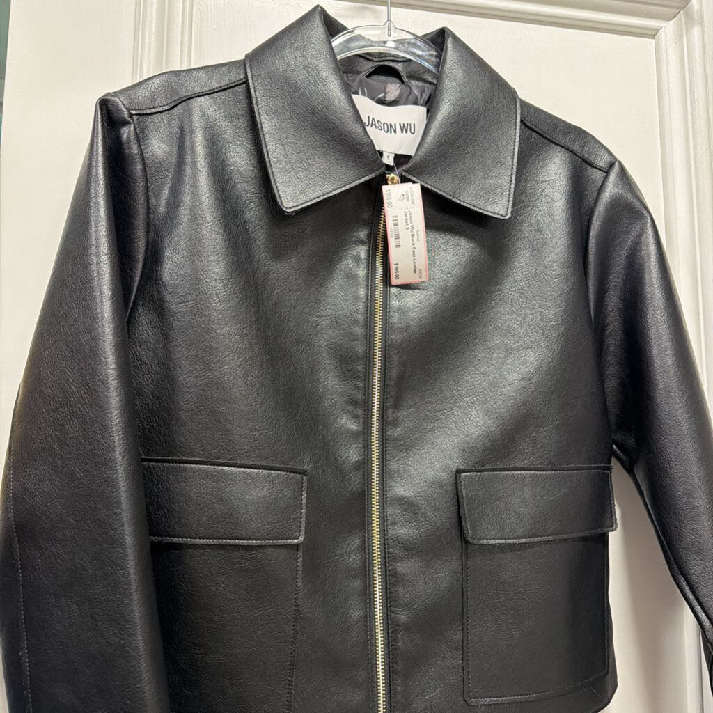 Black Faux Leather Jacket
