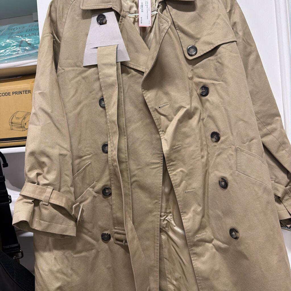 Khaki Cotton Trench Coat