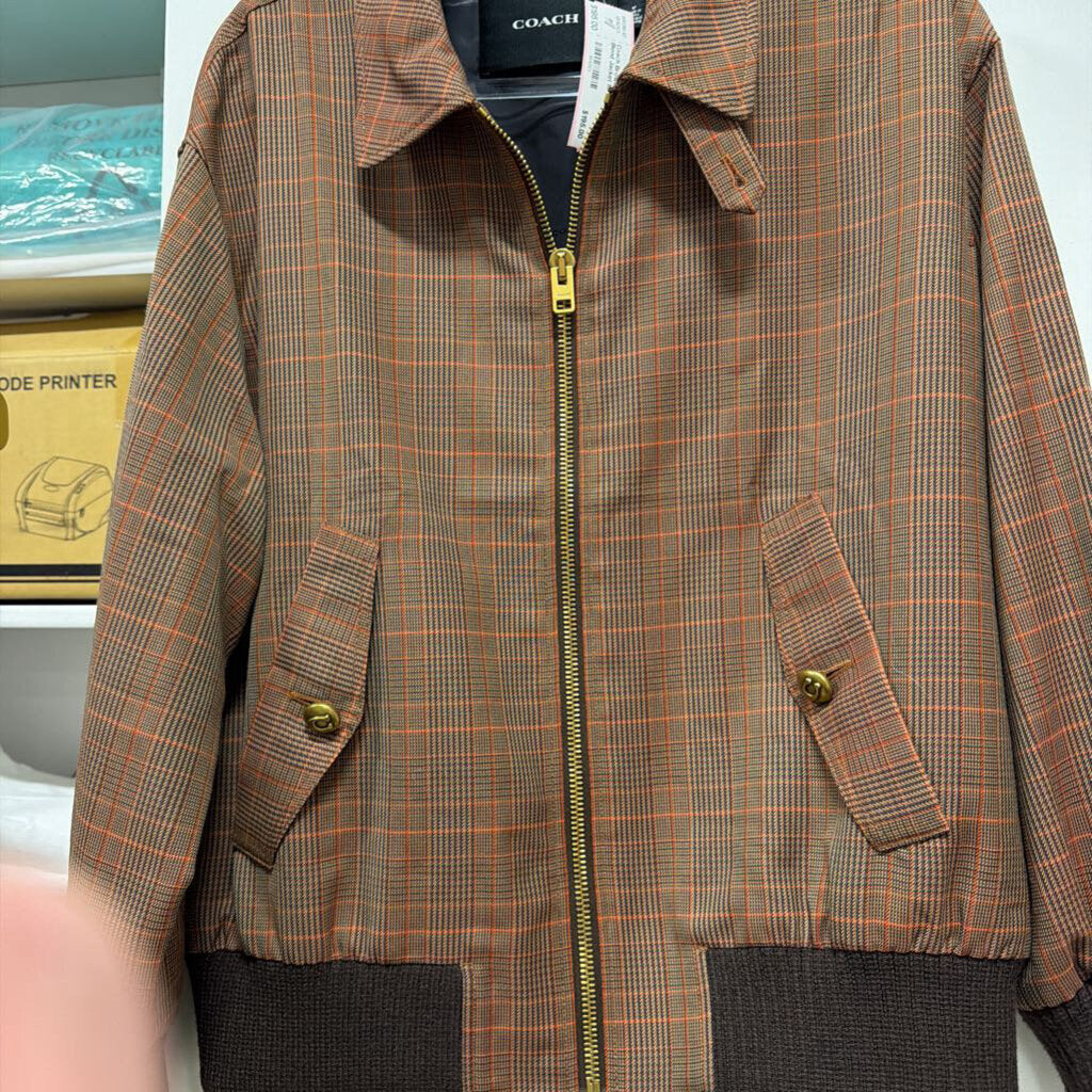 Brown/Orange Wool Blend Jacket