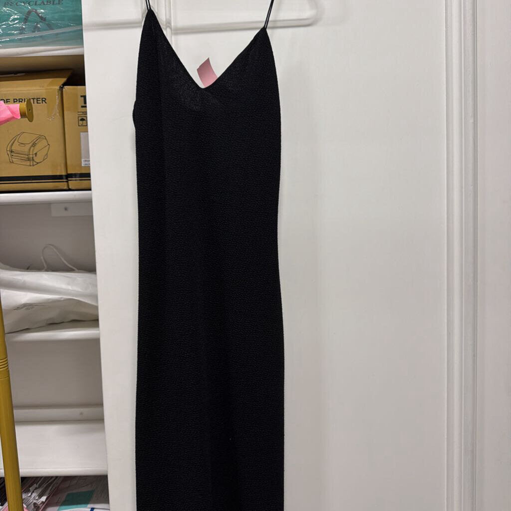 Black Poly Tank Dress