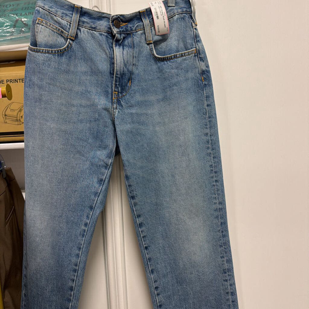 Medium Wash Straight Leg Jeans