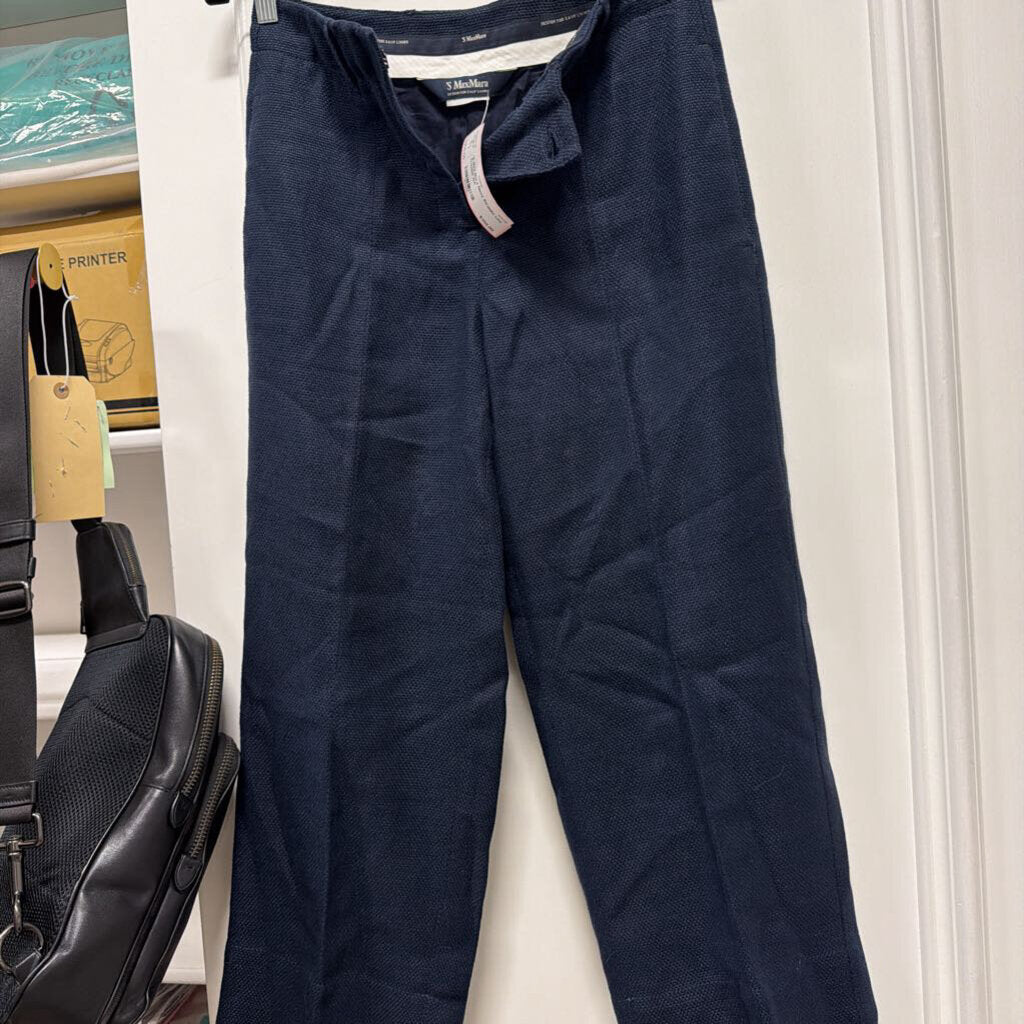 Navy Straight Leg Trouser