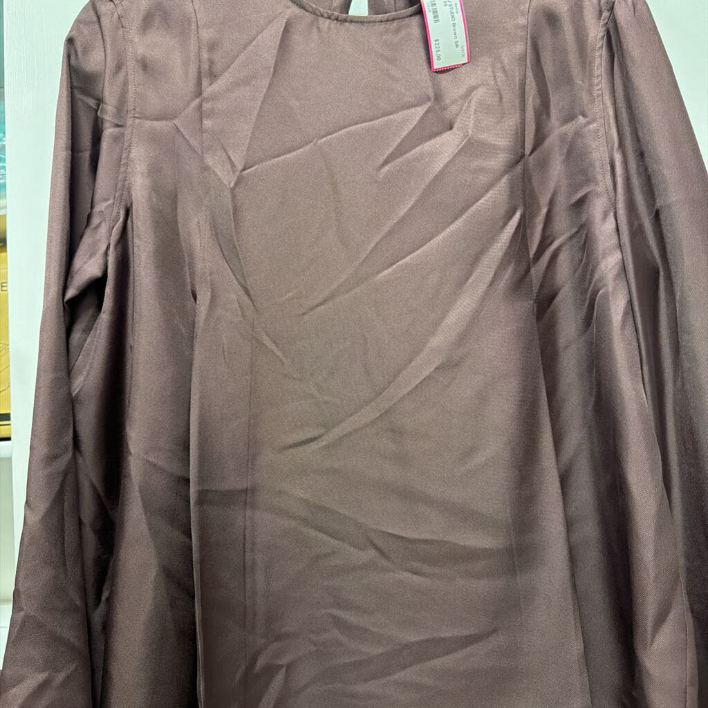Brown Silk Blouse