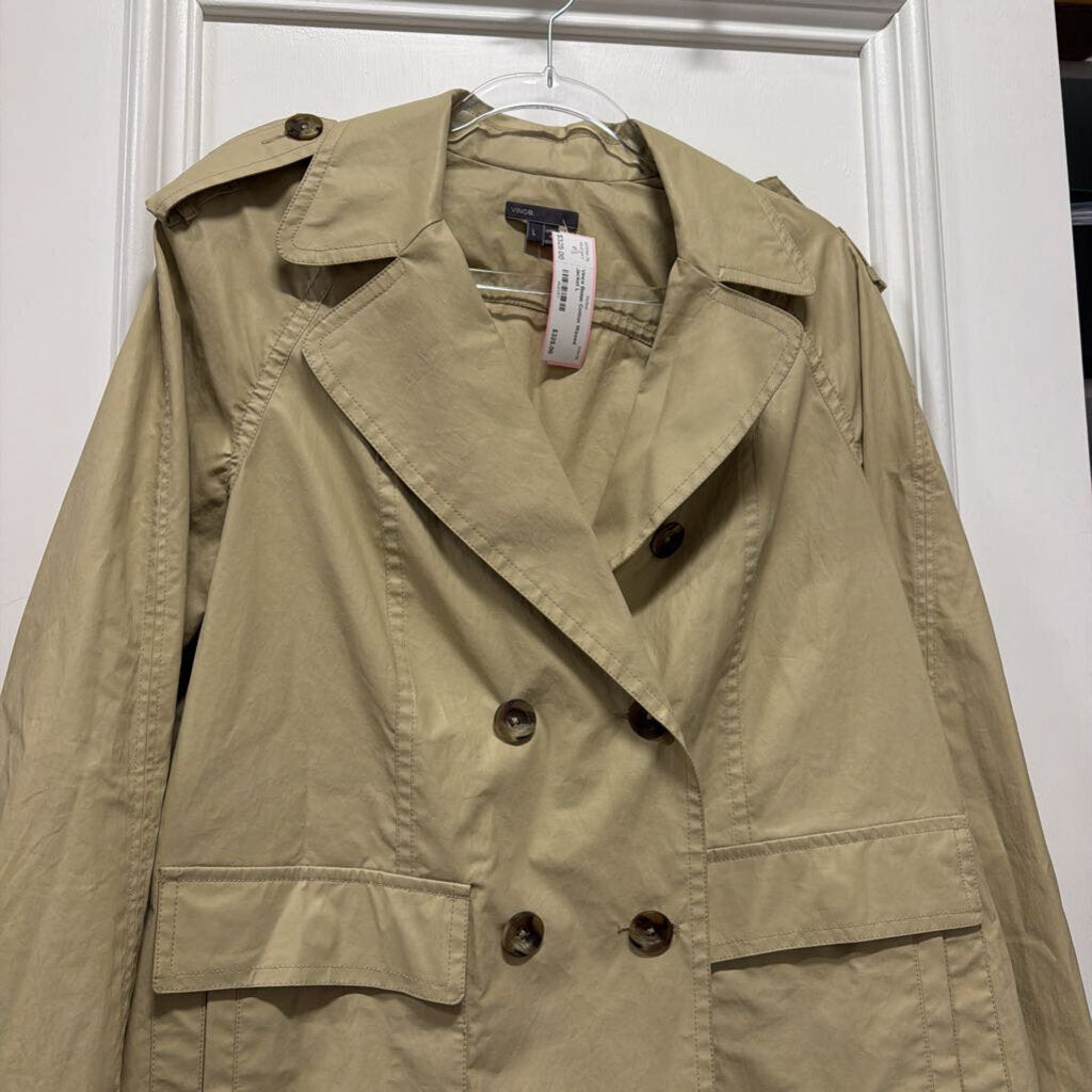 Beige Cotton Waxed Jacket