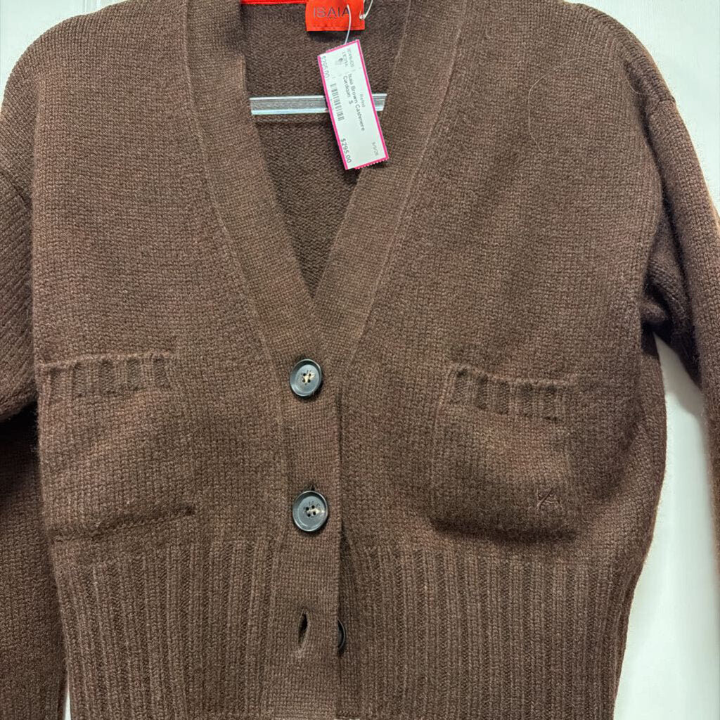 Brown Cashmere Cardigan