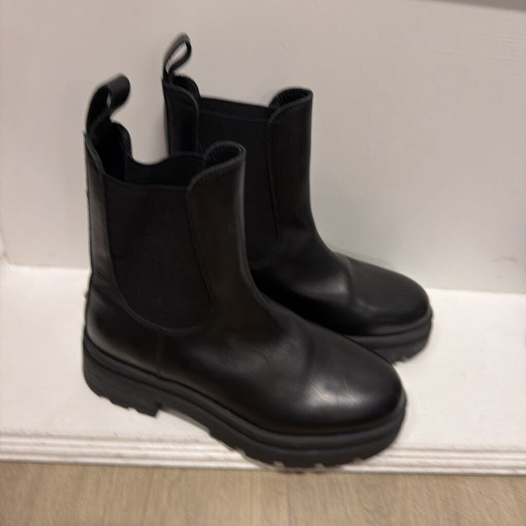 Anine Bing Black Lug Sole Boots
