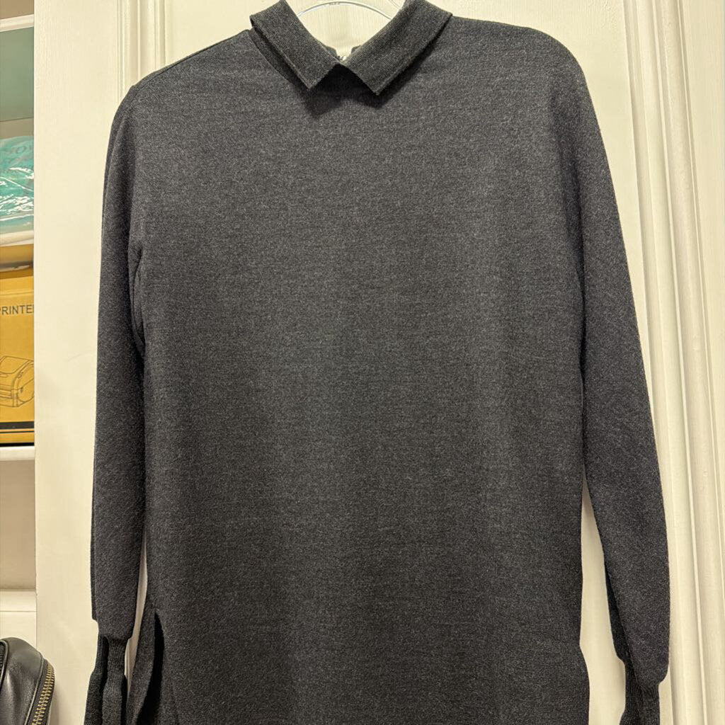 Grey Collared Sweater