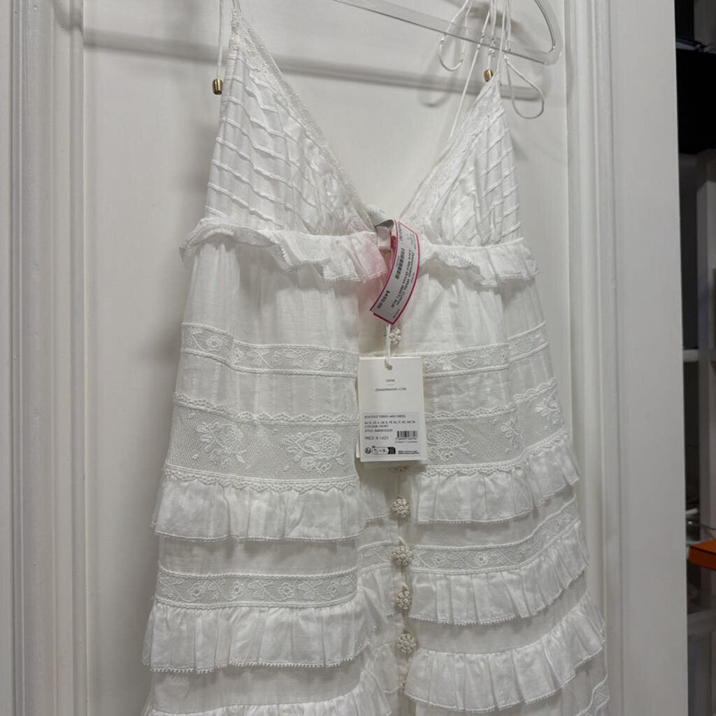 White Cotton Lace Maxi Dress (NWT)