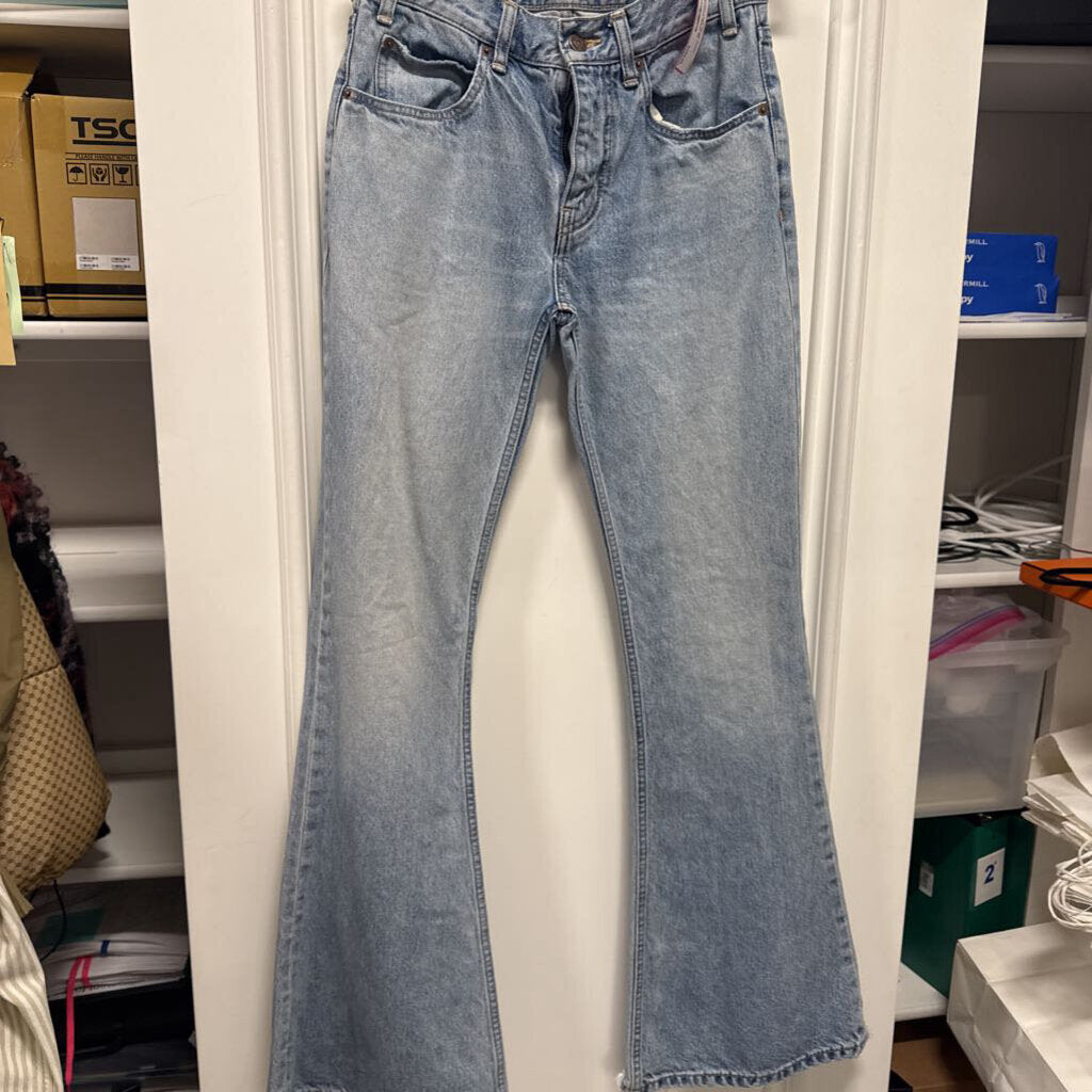Light Wash Denim Bootcut Jeans