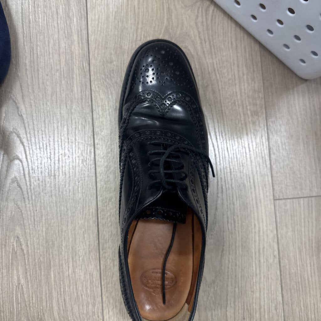 Black Leather Oxfords