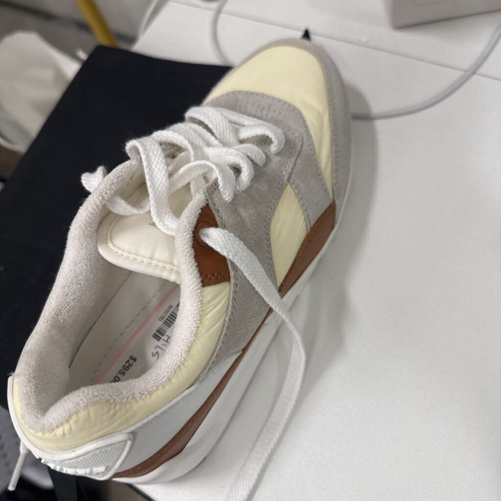 Beige Multi Media Sneakers