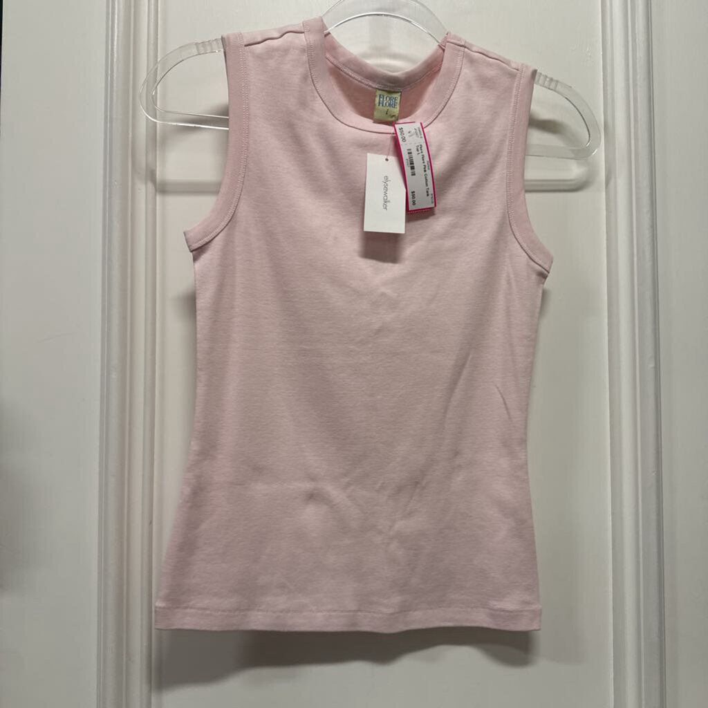 Pink Cotton Tank Top