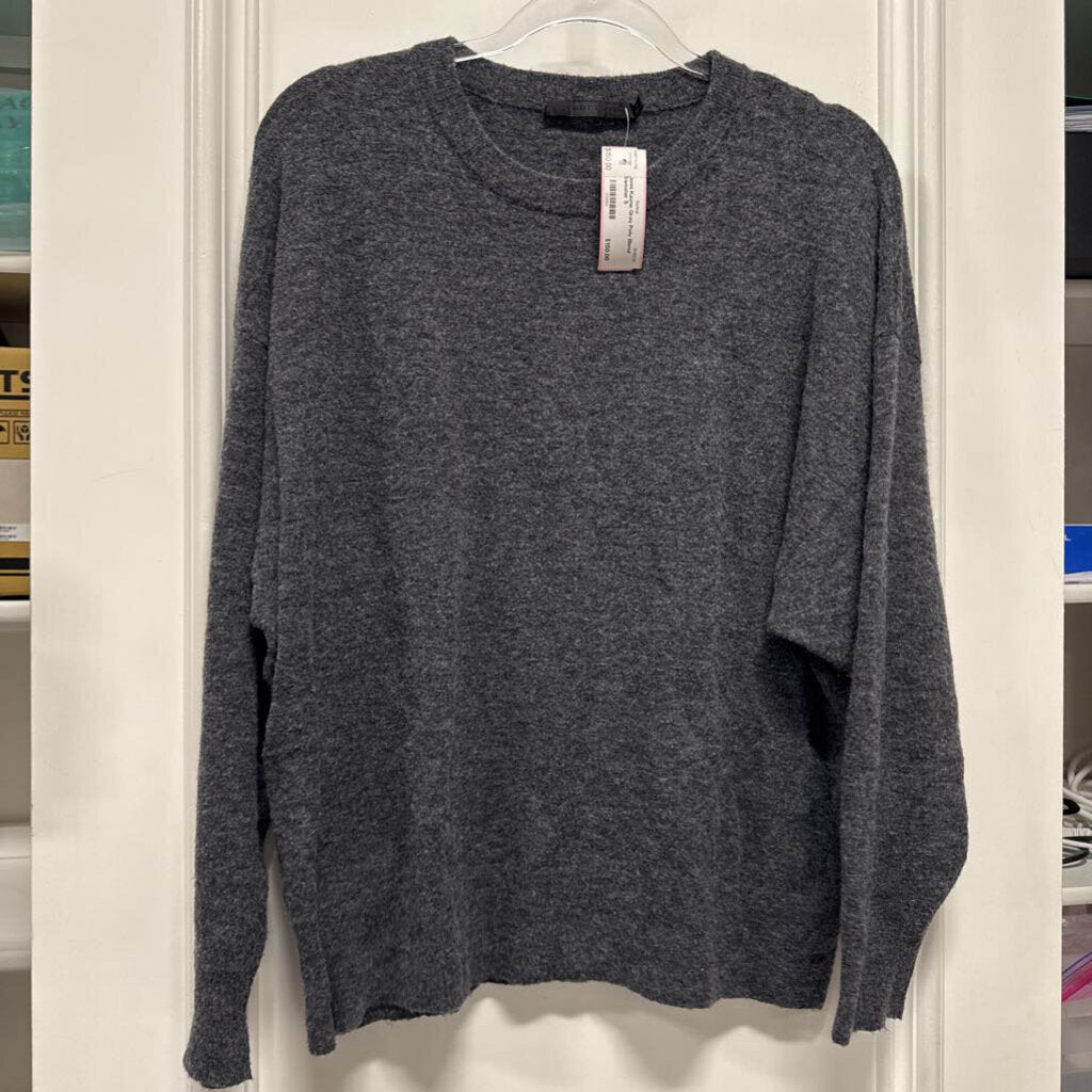 Gray Poly Blend Sweater