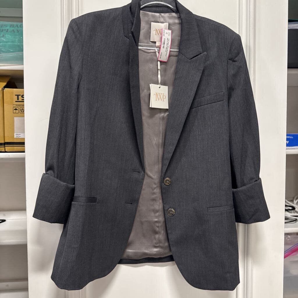 Grey Wool Boyfriend Blazer (NWT 825)