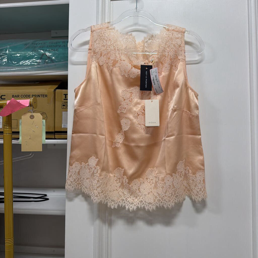 Pink Silk Lace Tank (NWT 350)