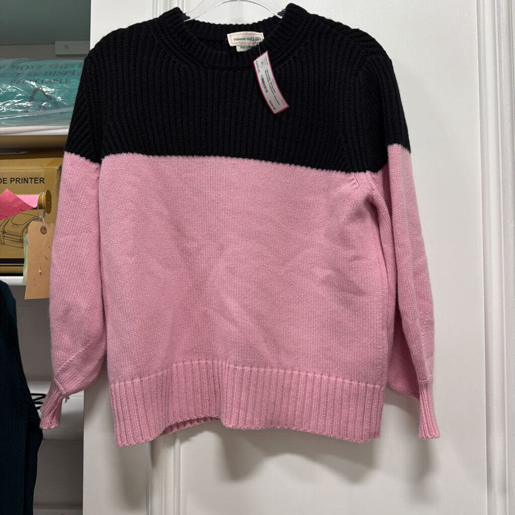 Black/Pink Cashmere Sweater
