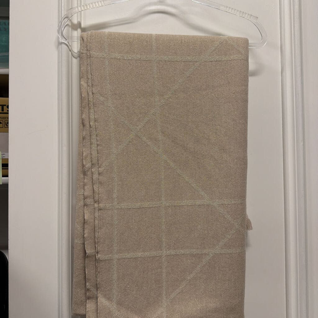 Dior, Beige Wool Metalic Throw