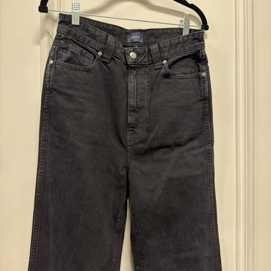 Black Cotton High Rise Jeans