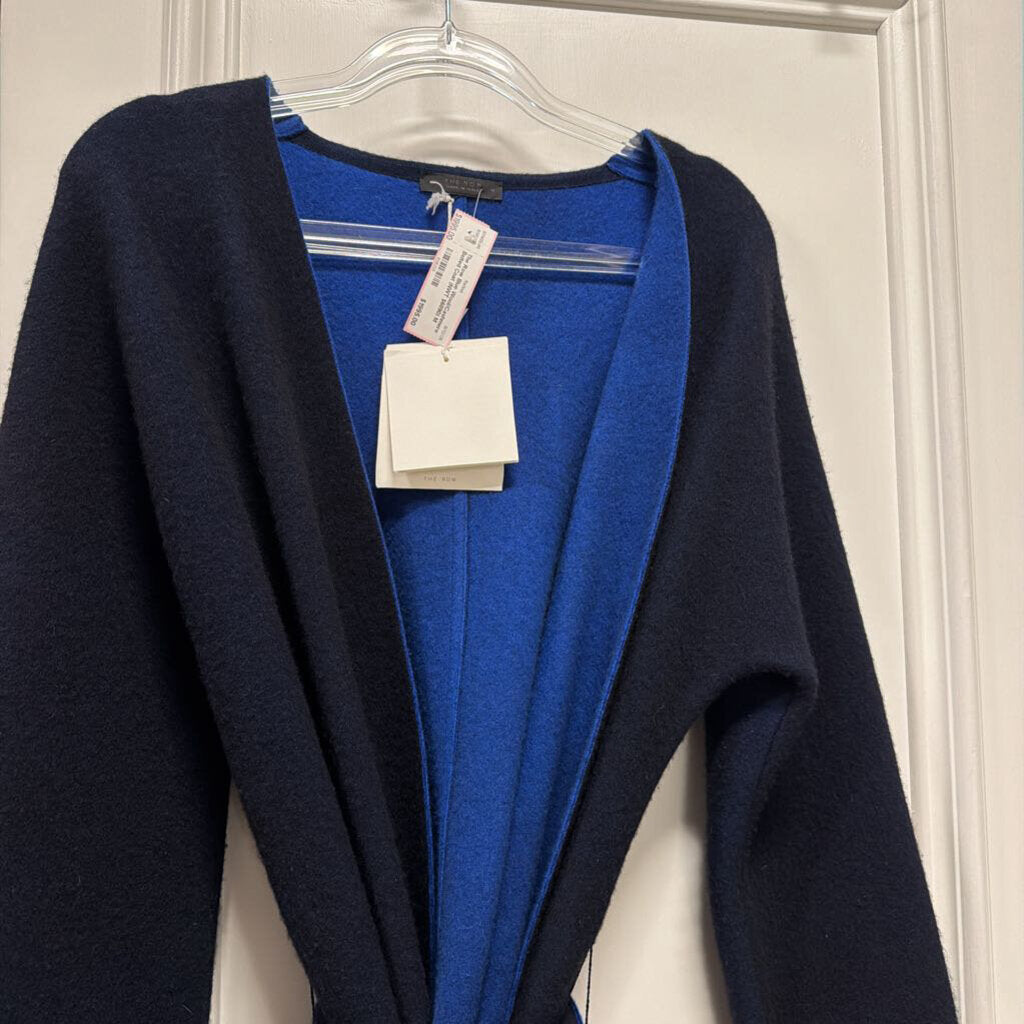 Blue Wool/Cashmere Belted Coat (NWT $6890)