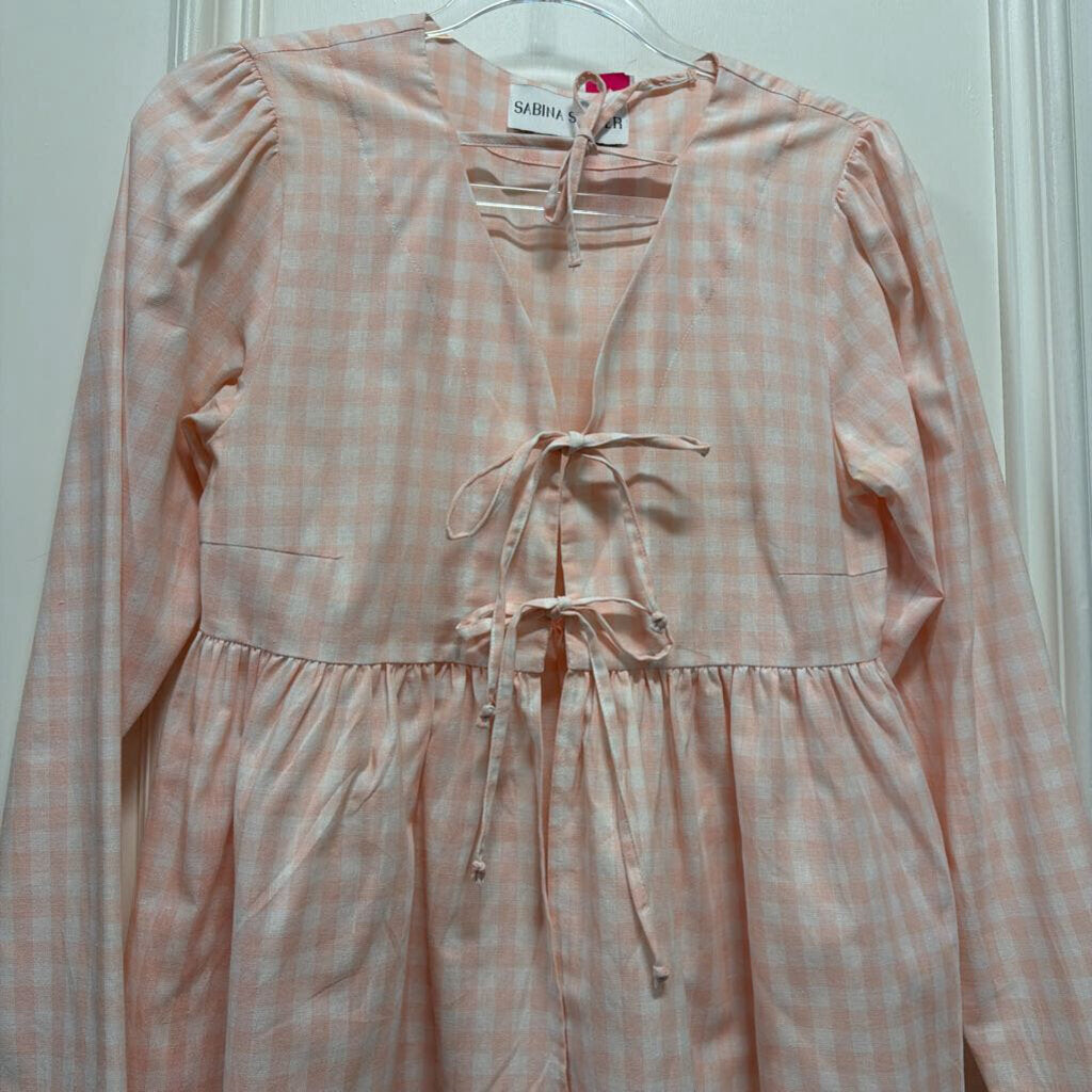 Pink Gingham Top
