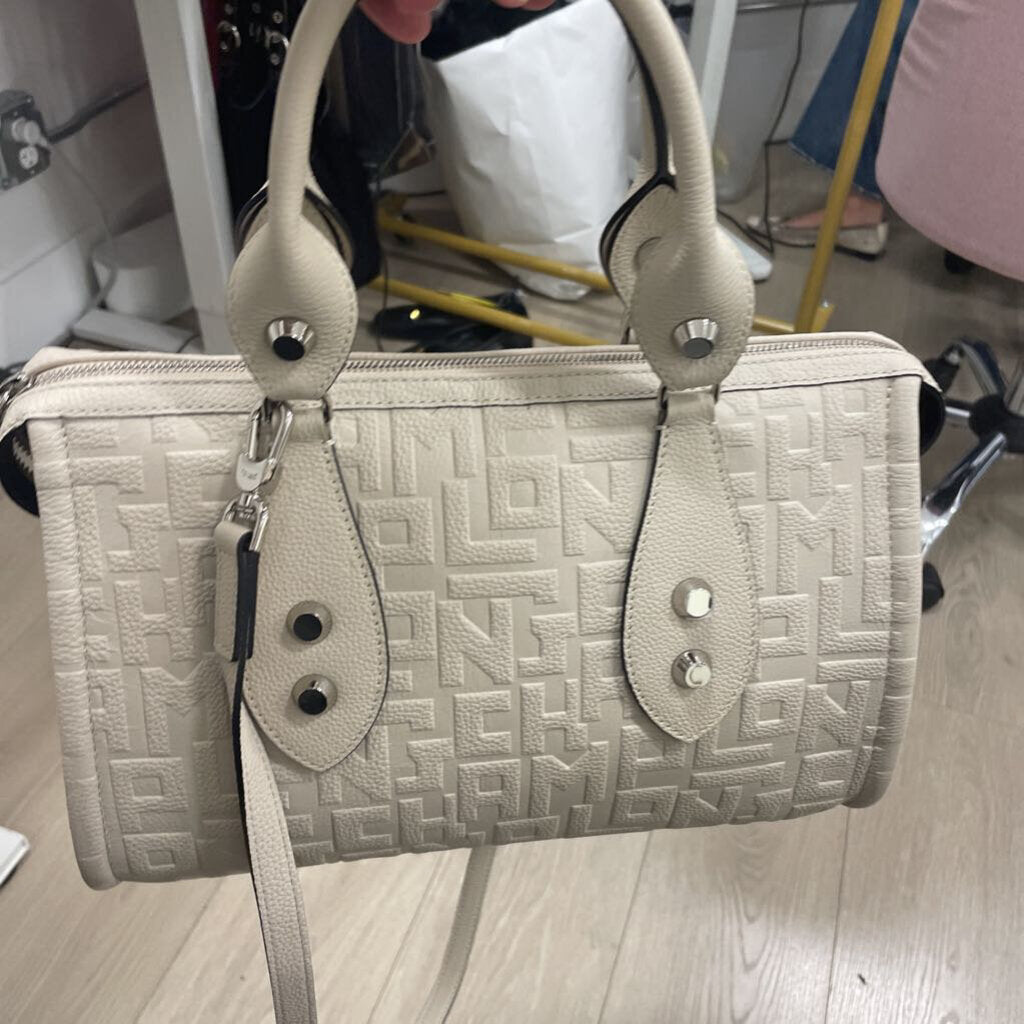 Beige La Voyageuse Leather Handbag(est 950)