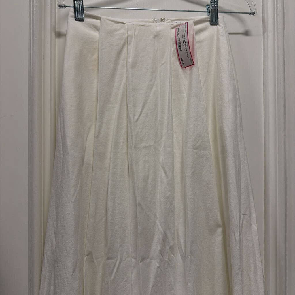 White Cotton Maxi Skirt