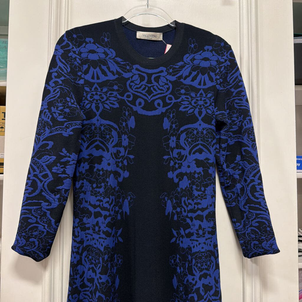 Navy Viscose Maxi Dress
