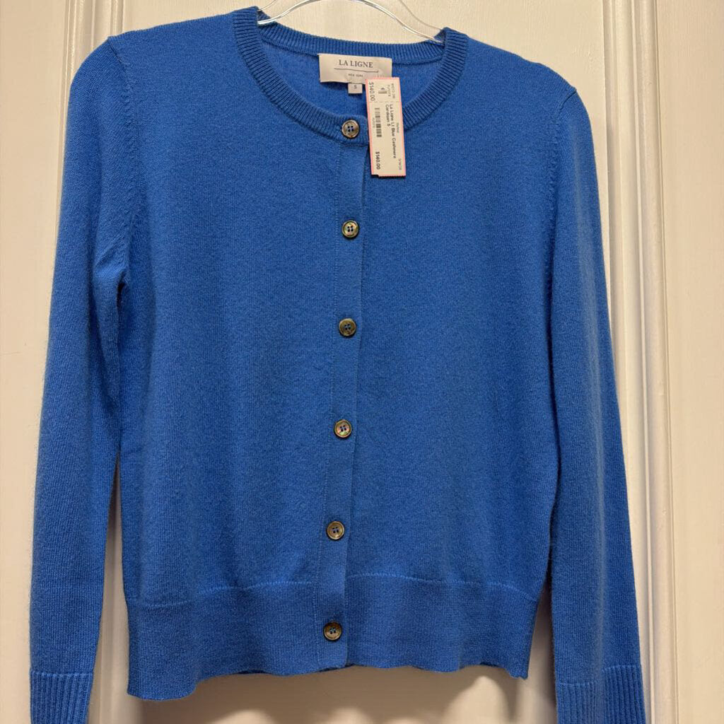 Lt Blue Cashmere Cardigan