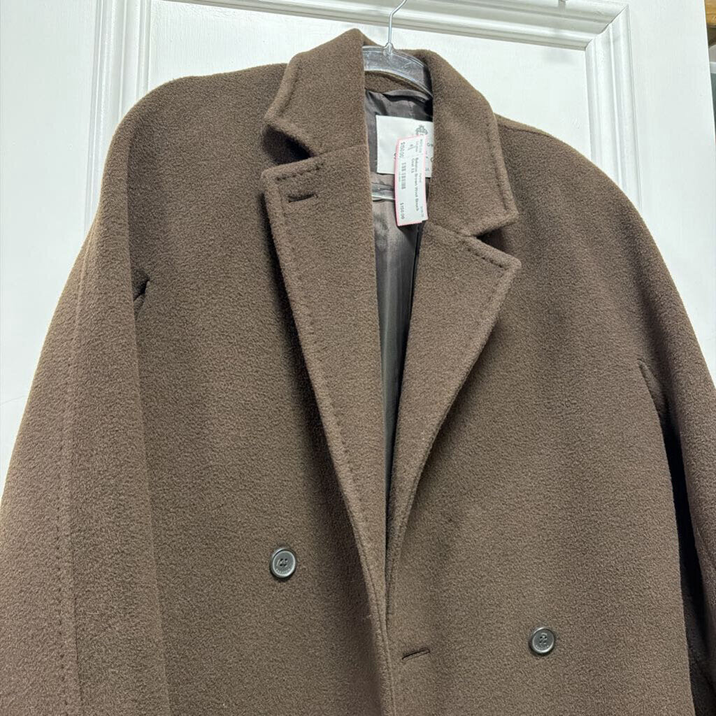 Brown Wool Slouch Coat