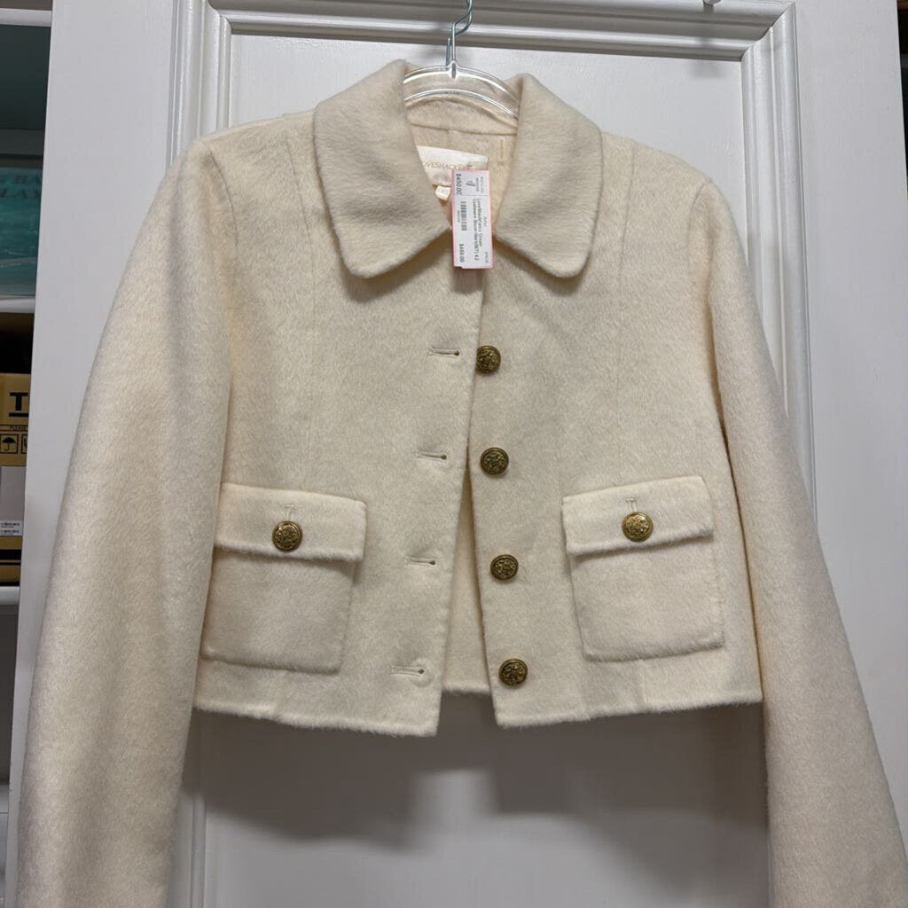 Cream Cashmere Blazer/Skirt(SET)