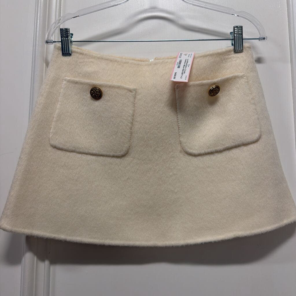 Cream Cashmere Blazer/Skirt(SET)