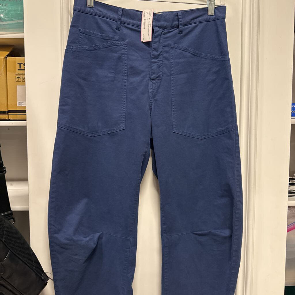 Blue Cotton Pants