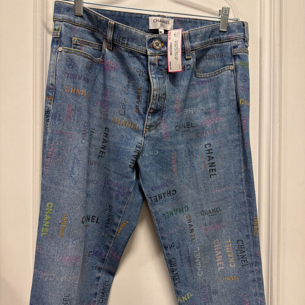 2022 Blue Logo Straight Leg Jean