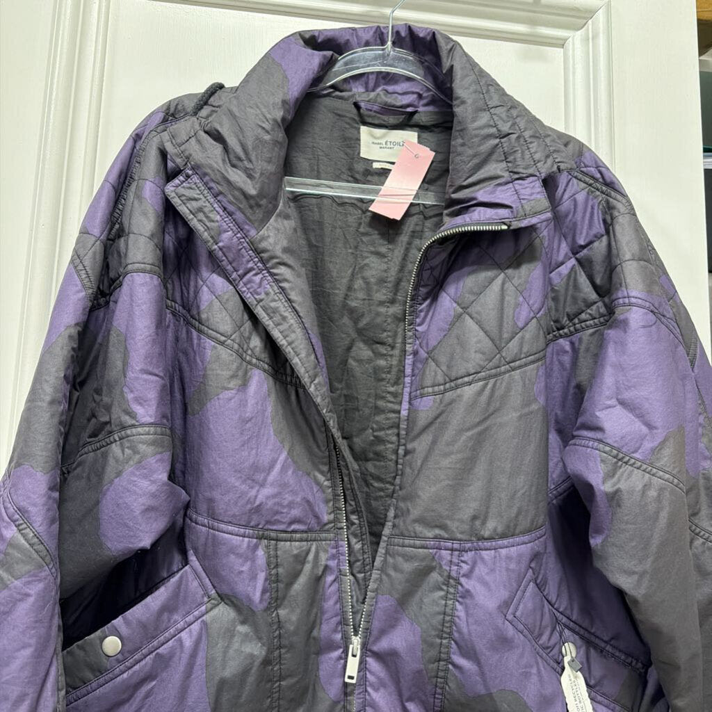 Purple Quilted Jacket