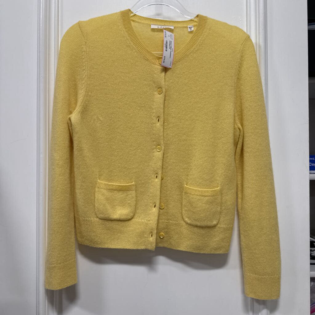 Yellow Cashmere Cardigan