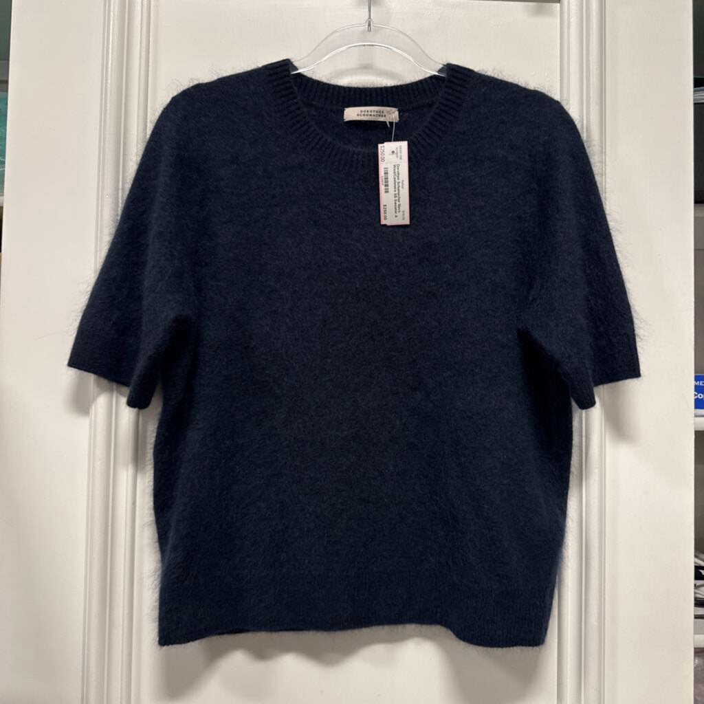 Navy Wool/Cashmere SS Sweater