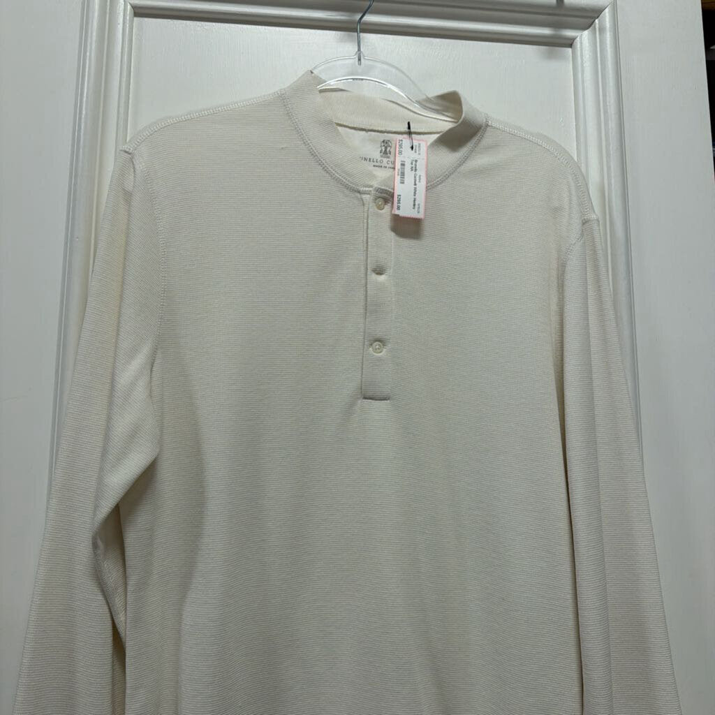 White Henley Top