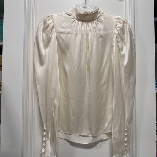 White Silk LS Top